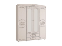 шкаф 4-створчатый комбинированный с зеркалом Каролина