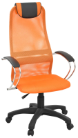 кресло офисное Элегия L1 сетка оранжевая, топ ган, подл. хром, пятилучие Директор