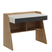 стол письменный Омега-3 дуб золотистый/антрацит/белый