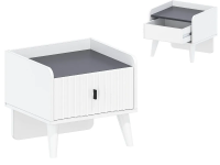 тумба прикроватная Омега-10 белый/антрацит