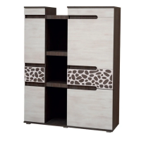 тумба высокая Александра-26 анкор темный/анкор светлый