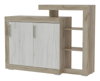 комод Ольга-19 (дуб крафт серый/дуб крафт белый)