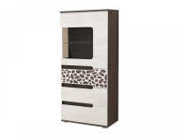 шкаф многоцелевой низкий правый Александра-26 анкор темный/анкор светлый