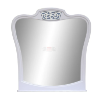 зеркало Ольга-12 МДФ белый глянец