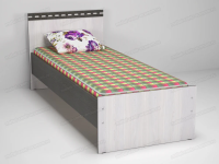 кровать односпальная 800*2000мм Ольга-13 анкор темный/анкор светлый