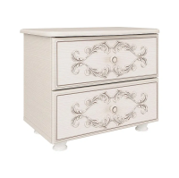 тумба прикроватная Каролина (ПАТИНА) (вудлайн кремовый/сандал светлый)