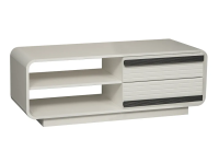 Тумба под телевизор А-11 белый/ ПВХ белое дерево/ профиль Masa Decor белый