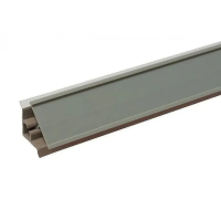 плинтус кухонный пластиковый 3,05 метра КРОКОС (серый)
