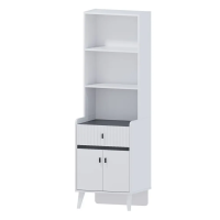 стеллаж Омега-10 белый/антрацит