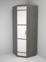 шкаф угловой Ольга-13 анкор темный/анкор светлый