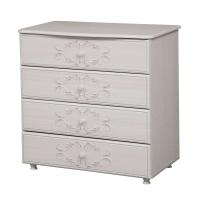 Комод Каролина (ПАТИНА) (вудлайн кремовый/сандал светлый)