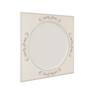 зеркало навесное Каролина (ПАТИНА) (вудлайн кремовый/сандал светлый)