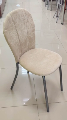 стул Венеция 3 М(Н) вельвет бежевый, чехол, Каркас Венеция 3(АС) серый