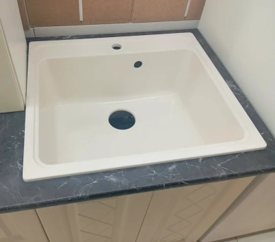 кухонный гарнитур Диана-4 2,0м прованс (67 85 69 61 81с 64с) песочное дерево, без сушки, мойка каменная К.10 ваниль, ст. кунгур 1200+800