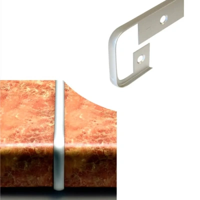 планка торцевая соединительная (щелевая стыковочная) 38мм алюминий матовый