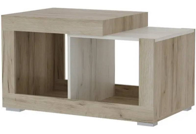 стол журнальный Ольга-19 (дуб крафт серый/дуб крафт белый)