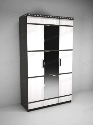 шкаф 3-створчатый Ольга-13 для белья и одежды анкор темный/анкор светлый