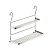 полка 2х-ярусная MIX хром YJ-G212