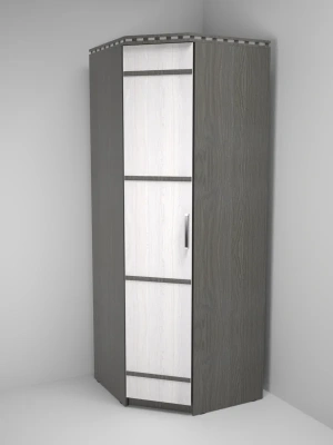 шкаф угловой Ольга-13 анкор темный/анкор светлый