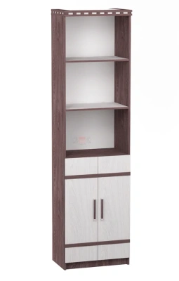 шкаф полуоткрытый №2 Ольга-13 анкор темный/анкор светлый