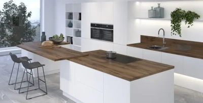 столешница влагостойкая № 066AM Дуб фигурный светлый (600*3000*38*1R) Союз