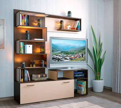 стенка Александра-7 венге/дуб млечный