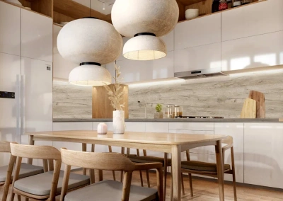 столешница влагостойкая № 1002/S Дуб Крафт серый (600*3000*38*1U) Кедр