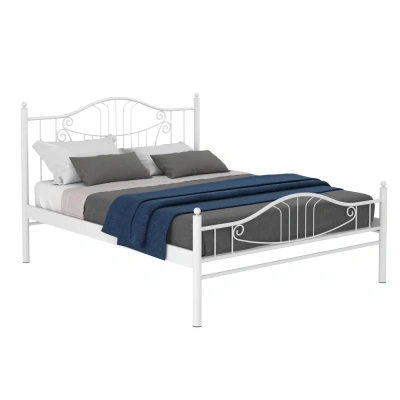 кровать двойная 42.30 Мальта (металл белый)