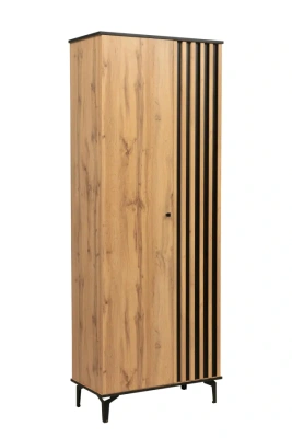 шкаф для одежды 51.01 Либерти опора h=150мм (дуб вотан/черный)