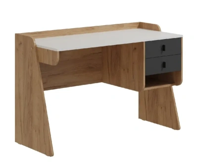 стол письменный 1 Омега-3 дуб золотистый/антрацит/белый
