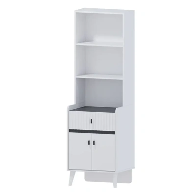 стеллаж Омега-10 белый/антрацит