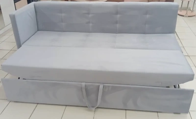 диван кухонный №2 серый (левый)