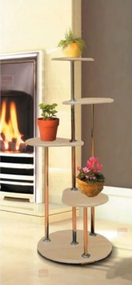 стеллаж-подставка под цветы №3 дуб млечный