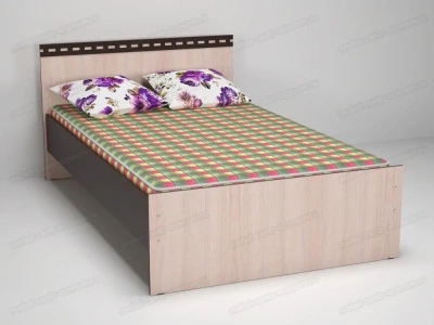 кровать двуспальная 1200*2000мм Ольга-13 венге/дуб млечный