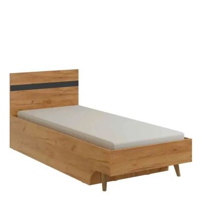 кровать-1 Омега-3 800*1900 (дуб золотистый/антрацит)