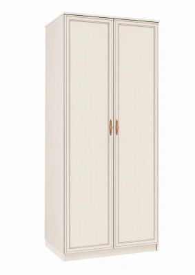 шкаф 2-х дверный для одежды 06.55 Габриэлла вудлайн кремовый/сандал светлый/профиль аруша венге патина/латунь