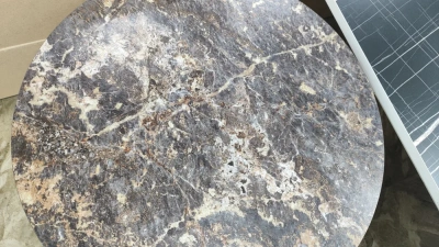 стол шип круглый (опал темный)