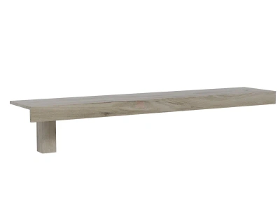 Полка №1 Ольга-19 (дуб крафт серый/дуб крафт белый)