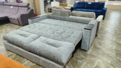 диван Олимп-8 (4656) Бель 07 / Бель 07 / Бель 07 / НПБ 100 мм (256 шт/м2)