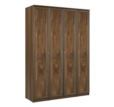 шкаф 4-х дверный для одежды 06.39 Габриэлла дуб кальяри патина/латунь (4 глухих двери)