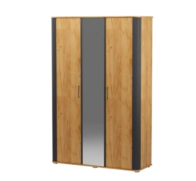 шкаф 3-створчатый Ольга-2 дуб золотистый/антрацит