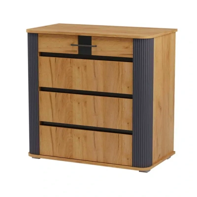 комод Ольга-2 дуб золотистый/антрацит