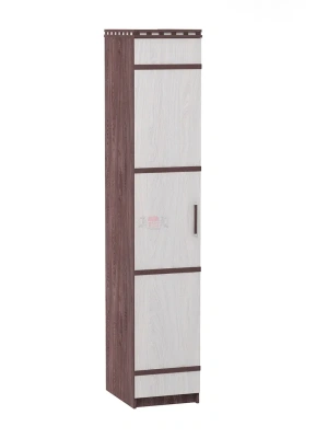 шкаф 1-створчатый Ольга-13 для белья №2 анкор темный/анкор светлый