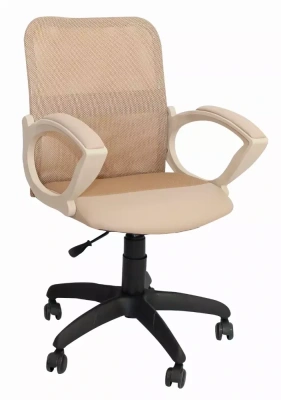 кресло офисное Элегия M2 сетка бежевая, пиастра, пятилучие