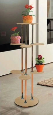 стеллаж-подставка под цветы №2 (матовый) дуб млечный