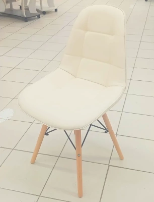 стул Barneo N-43 Pulsante PU кремовый