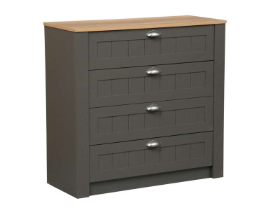 Комод 37.12 Прованс (диамант серый/дуб каньон/профиль Masa Decor диамант)