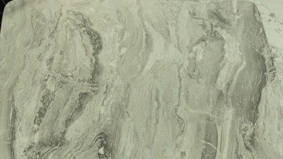 стол лофт трапеция 32мм (гранит светлый) черные ножки